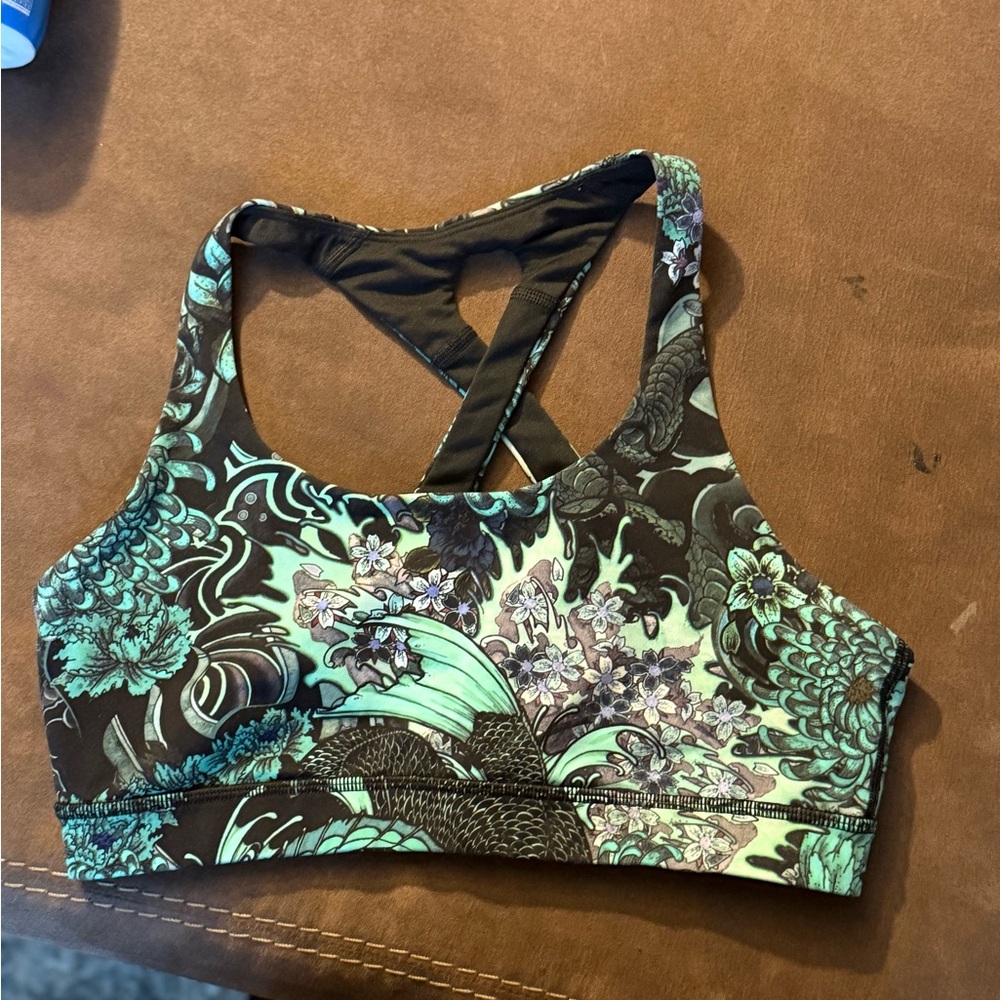 Floral Print Sports Bra